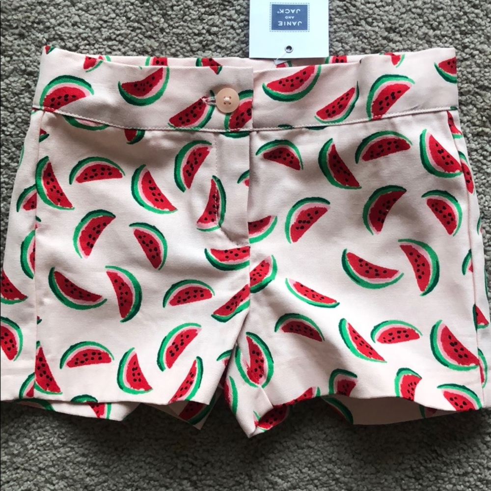 NWT Janie and Jack watermelon shorts
